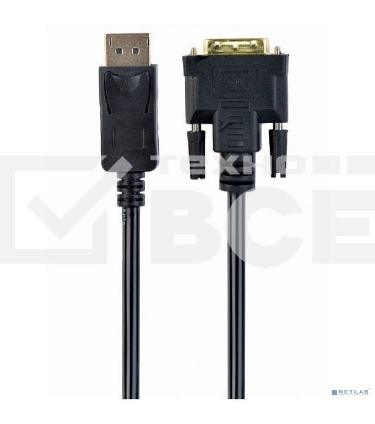Кабель-переходник Cablexpert DisplayPort (M) в DVI-D (M) 1.8м (CC-DPM-DVIM-6)