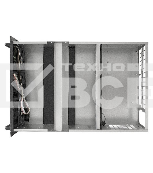 Корпус для майнинга ExeGate EX288960RUS Pro 8-650 <без БП, 2*USB, 6*fan 120мм, места под: 8 видеокарт, 1 БП>