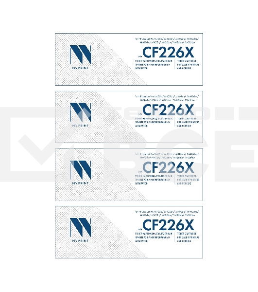 Картридж NVP совместимый NV-CF226X-SET4 для HP LaserJet Pro M402d/M402dn/M402dn/M402dne/M402dw/M402n/M426dw/M426fdn/M426fdw (9000k) (4 шт)