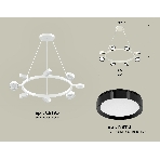 Светильник Ambrella light XB9195151/8 SWH/PBK белый песок/черный полированный GX53 (C9195, N8113), фото 1
