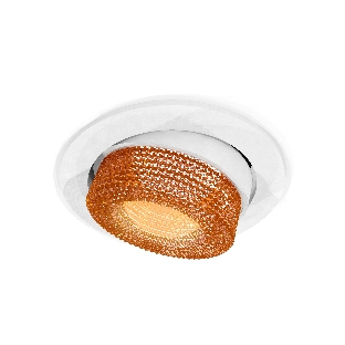 Комплект встраиваемого поворотного светильника Ambrella light XC7651064 SWH/CF белый песок/кофе MR16 GU5.3 (C7651, N7195)