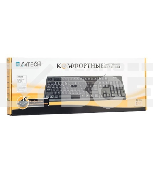 Клавиатура A4Tech KR-85 проводная USB черный