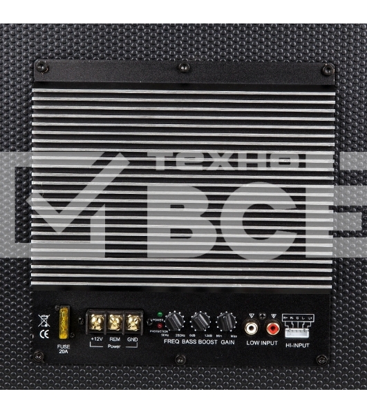 Сабвуфер автомобильный Kicx GT500BPA 500Вт активный (30см/12')