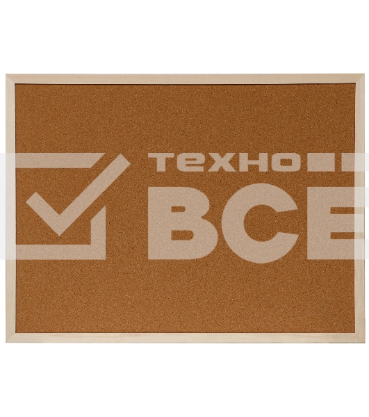 Доска пробковая Silwerhof 45x60см деревянная рама