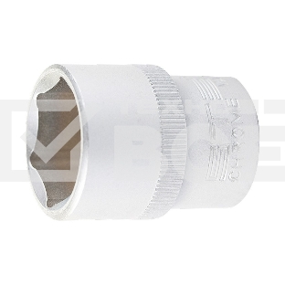 Головка торцевая, 12 мм, 6-гранная, CrV, под квадрат 1/2
