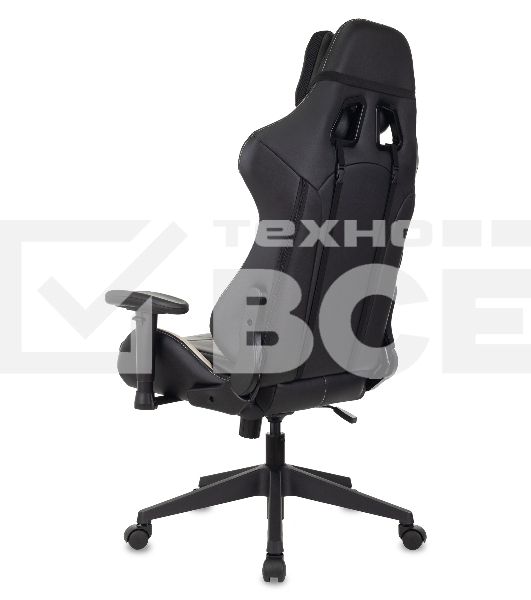 Кресло игровое Бюрократ VIKING 5 AERO WHITE черный/белый искусственная кожа
