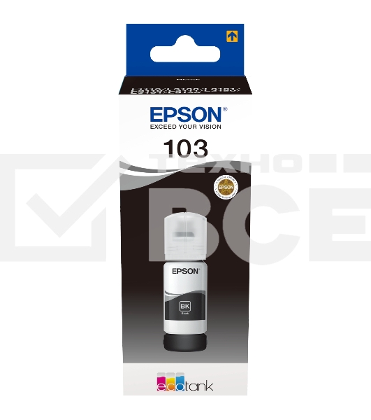 Чернила Epson 103BK C13T00S14A черный (65 мл) для Epson L3100/3110/3150