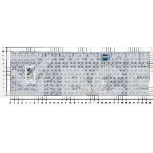 Клавиатура для ноутбука Asus X756 белый без рамки (горизонтальный Enter)