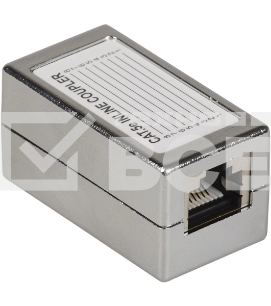 Проходной адаптер ITK CS70-1C5EF кат.5E FTP, тип RJ45-RJ45