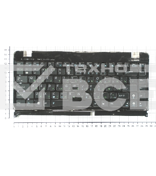 Клавиатура для ноутбука Asus Eee PC 1215 черная с рамкой