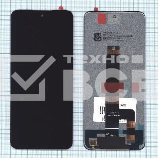Дисплей (модуль) для Xiaomi Redmi 12 4G (23053RN02Y) в сборе с тачскрином черный