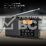 Радиоприемник портативный Hyundai H-PSR115, USB, microSD, черный, фото2