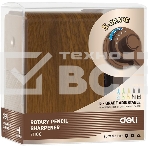 Точилка для карандашей механическая Deli 71160Brown 1 отверстие пластик коричневый, фото3