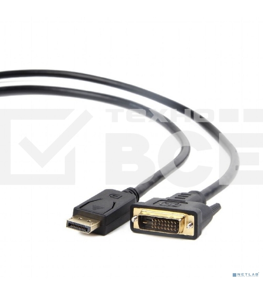 Кабель-переходник Cablexpert DisplayPort (M) в DVI-D (M) 1.8м (CC-DPM-DVIM-6)