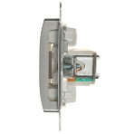 Механизм розетки комп. 1-м СП Glossa RJ45 CAT.5E алюм. SchE GSL000381K, фото3