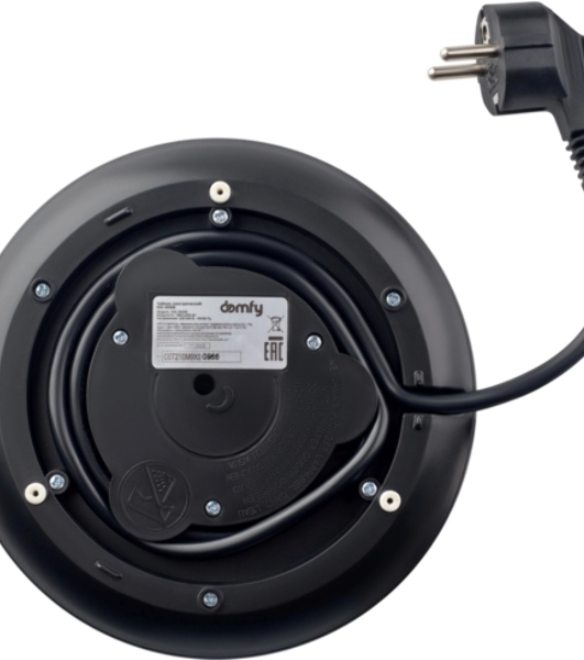 Чайник электрический Domfy DSB-EK304 1.7л. 2200Вт черный (корпус: стекло)