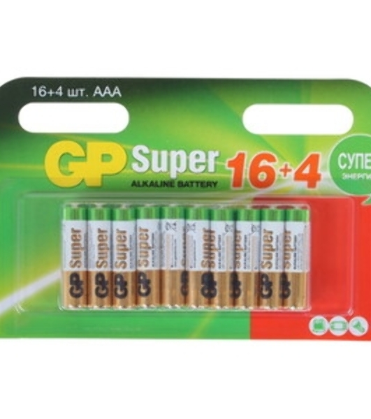 Элемент питания ААА GP GP24AA21-2CRSC5 Super Alkaline G-TECH алкалиновый, 5 шт