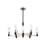 Люстра Ambrella light LH55503/9 SN/BK/CL сатин никель/черный/прозрачный E14*9 max 40W D760*760, фото9