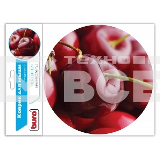 Коврик для мыши Buro BU-T60029 рисунок/вишня