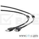 Кабель Gembird/Cablexpert CCF2-USB2-AMAF-15 USB 2.0  , AM/AF, 4.5м, экран, 2феррит.кольца, черный, пакет, фото2