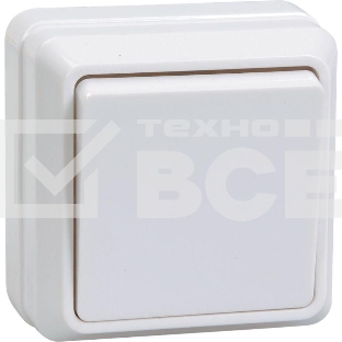 Выключатель  Iek EVO10-K01-10-DC ВС20-1-0-ОБ 1кл 10А откр.уст. ОКТАВА (белый)