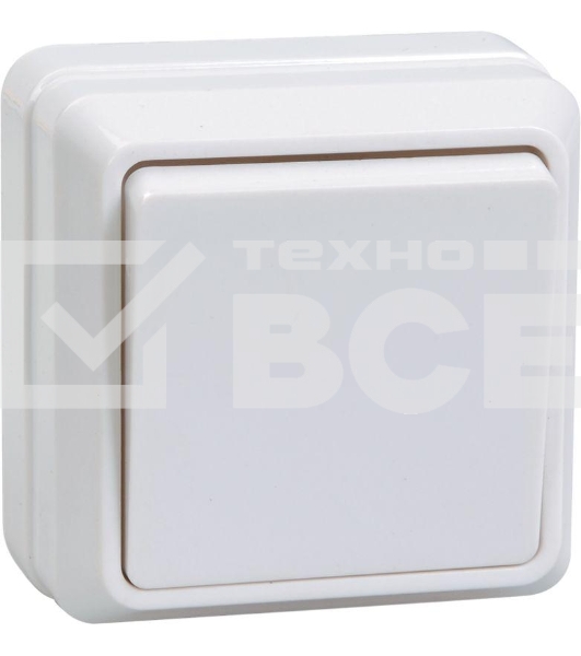 Выключатель  Iek EVO10-K01-10-DC ВС20-1-0-ОБ 1кл 10А откр.уст. ОКТАВА (белый)