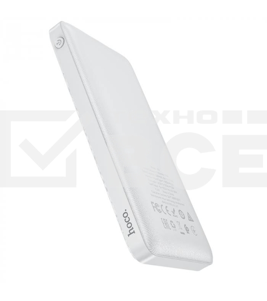 Внешний аккумулятор HOCO J72 Easy travel, 2.0A, 10000mAh, белый