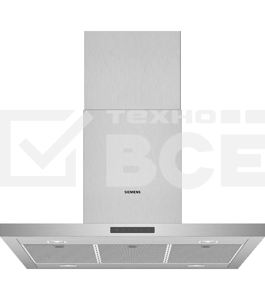 Вытяжка островная Siemens iQ300 LC94PCC50M, ширина 90см, нержавеющая сталь