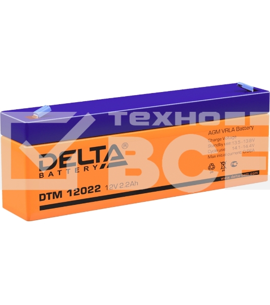 Батарея Delta DTM 12022 (12V, 2.2Ah)