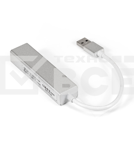 Кабель-адаптер ExeGate EXE-77U3T-45 (USB3.0 --> 3xUSB3.0 + 1xRJ45 UTP 1000Mbps RLT8153)