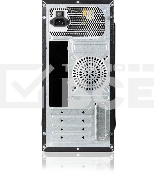 Компьютерный корпус с блоком питания 450Вт. Сase Forza mATX, 450W, 2xUSB3.0, Black, w/o FAN, 12 cm fan PSU, power cord