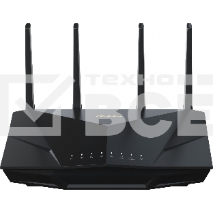 Маршрутизатор Asus RT-AX5400 AX5400 10/100/1000 компл.:устройство/крепления/адаптер черный (упак.:1шт)