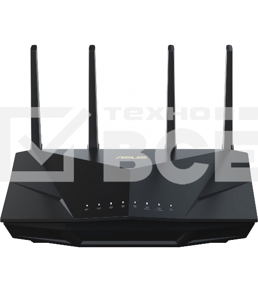 Маршрутизатор Asus RT-AX5400 AX5400 10/100/1000 компл.:устройство/крепления/адаптер черный (упак.:1шт)