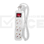 Удлинитель STANDARD 3 гнезда, 1,5м, 3х1,0мм², с/з, с выключателем, белый REXANT, фото5