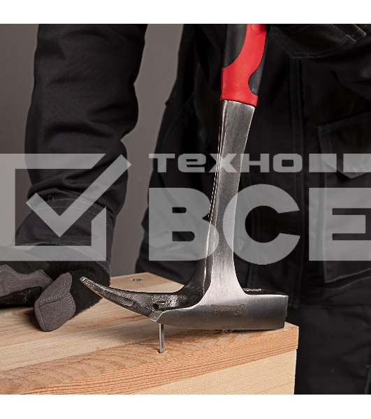 Молоток Matrix кровельщика 600г цельнометаллический двухкомпонентная рукоятка