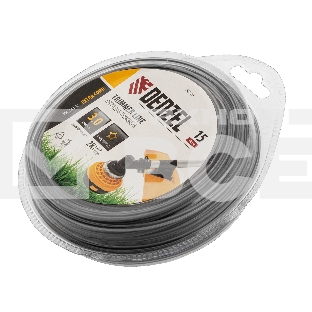 Леска для триммера Denzel двухкомпонентная звезда, 3,0мм х 15м, блистер EXTRA CORD