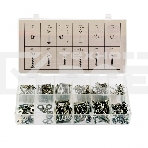 Набор саморезов Сибртех, винтов, гаек, шайб, 347 предметов, фото4