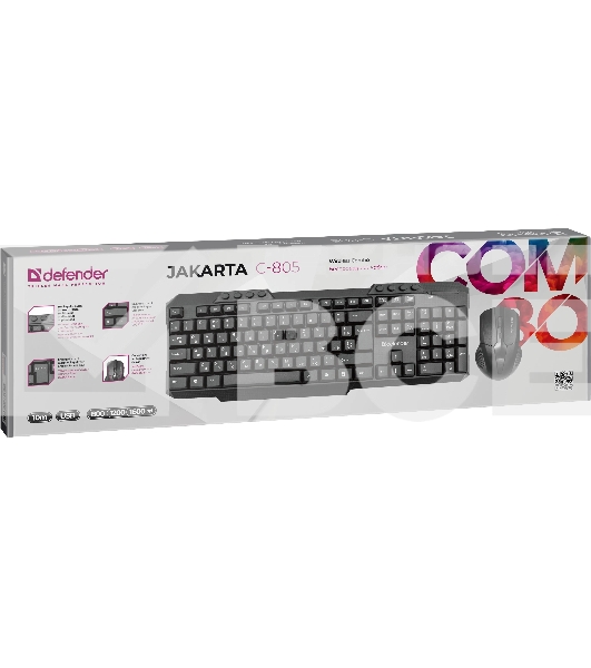 Клавиатура + мышка Defender JAKARTA C-805 Wireless