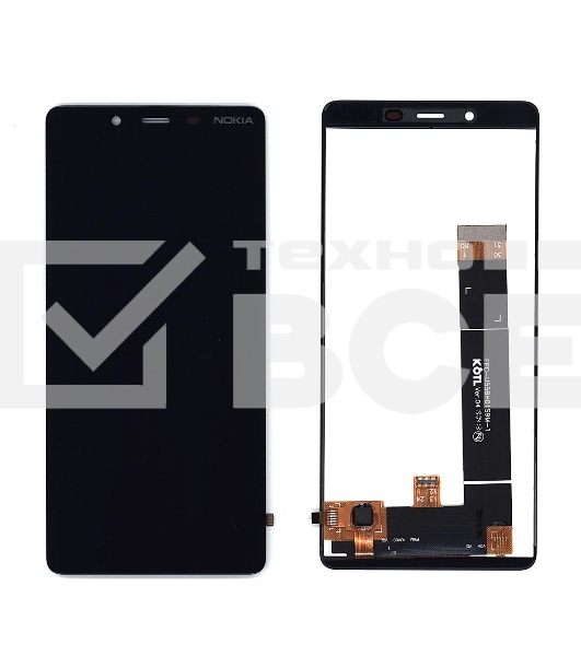 Дисплей для Nokia 1 Plus, черный