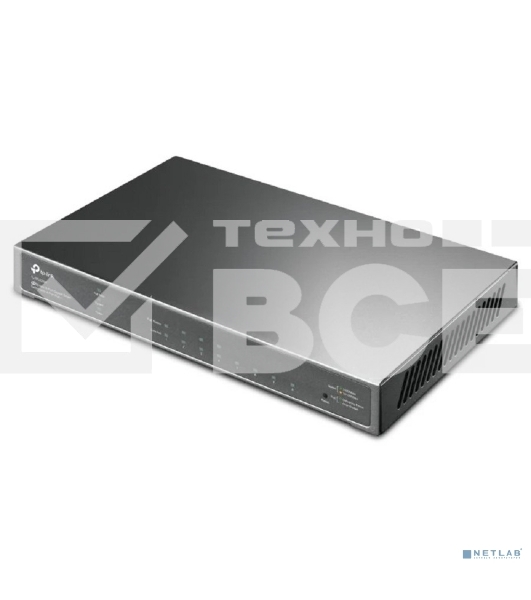 Коммутатор TP-Link JetStream 8-Port Gigabit Smart Switch with 4-Port PoE+, 4× Gigabit PoE+ Ports, 802.3at/af, 62 W PoE Power, Desktop Steel CaseIntegration with Omada SDN Controller, 802.1Q VLAN, STP/RSTP/MSTP, IGMP Snooping, 802.1p/DSCP QoS, ACL, 802.1x,
