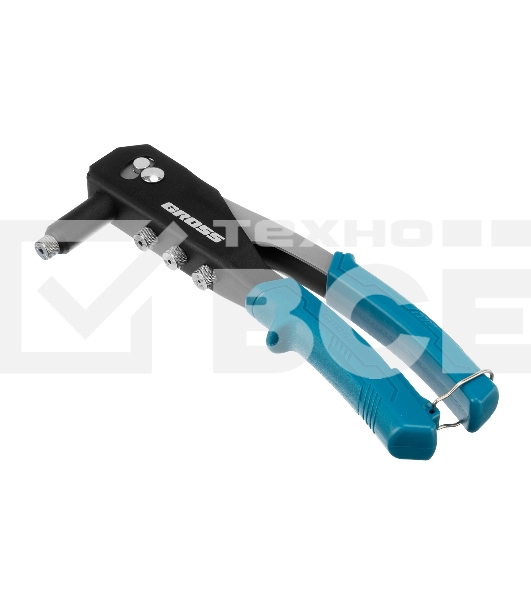 Заклепочник ручной Gross 260 мм, заклепки 2,4-3,2-4,0-4,8 мм