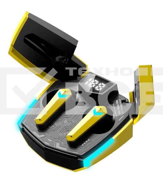 Наушники игровые CANYON headset Doublebee GTWS-2 Gaming Yellow