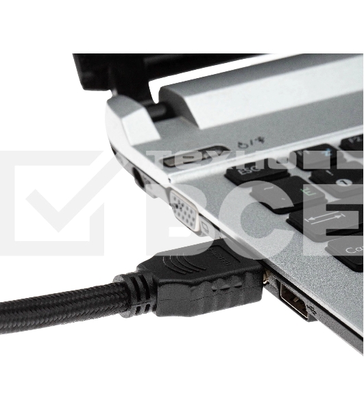 Кабель аудио-видео Cactus CS-HDMI.2-3 HDMI (m)/HDMI (m) 3м. Позолоченные контакты черный