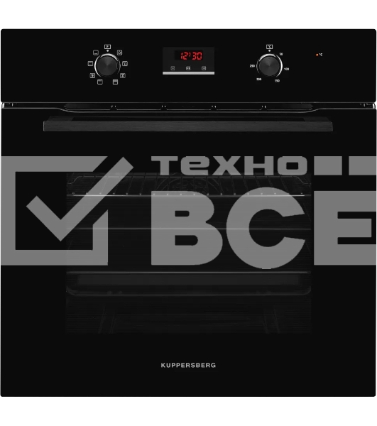 Встраиваемый духовой шкаф Kuppersberg HM 628 Black 60 см, 70 л, 8 режимов, гидролизная очистка, черный
