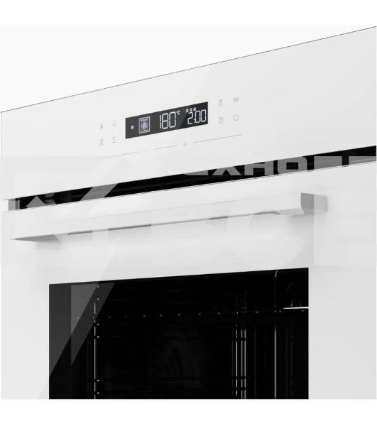 Встраиваемый духовой шкаф Kuppersberg HO 615 W, электрический, High-Tech, 60 см, объем 73 л, 10 режимов, 6 автропрограмм, доводчик двери, сенсорное управление, макс. Температура 250 градусов, дисплей, таймер, телескопические направляющие на 1 уровень, цве