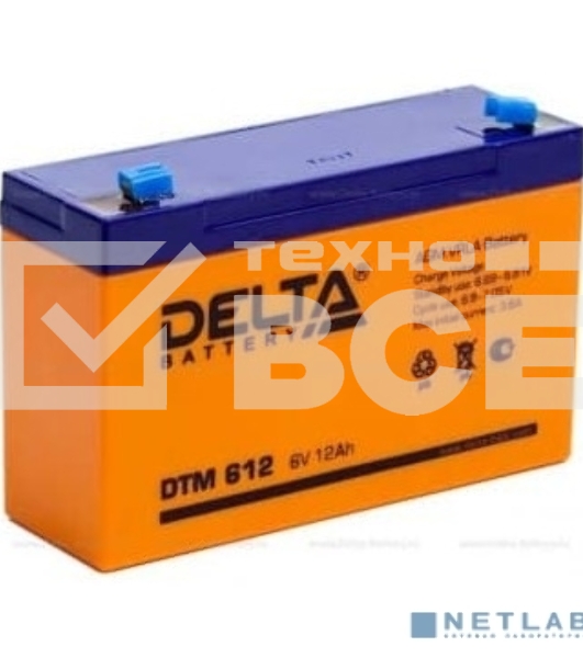 Батарея Delta DTM 612 (6V, 12Ah)
