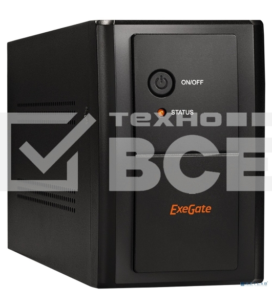 Источник бесперебойного питания ExeGate EP285515RUS SpecialPro UNB-2000.LED.AVR.EURO.RJ.USB 2000VA/1200W, LED, AVR, 4 евророзетки, RJ45/11, USB, Black