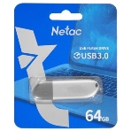 Флешка USB Netac U352 (NT03U352N-064G-32PN), 64Gb, USB 3.0, R/W 110/50, серебристый, фото4