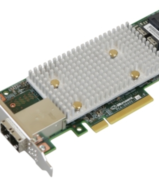 Контроллер Microsemi Adaptec HBA 1100-8e Single,8 external ports,PCIe Gen3,x8, FlexConfig