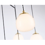 Светильник Ambrella light LH51001/6+3 SGD/BK/FR золотой песок/черный /белый матовый G9*9 max 28W D750*700, фото5